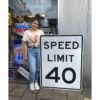 Speed Limit 40 Metalen Straatbord - Origineel - 122 x 92 cm | The Dutch Pickers