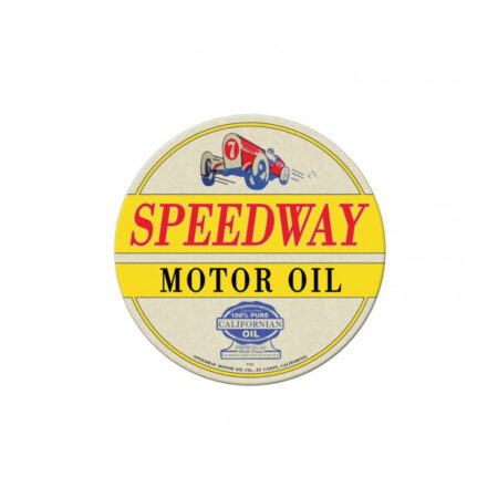 Speedway Motor Oil Zwaar Metalen Bord | Fiftiesstore