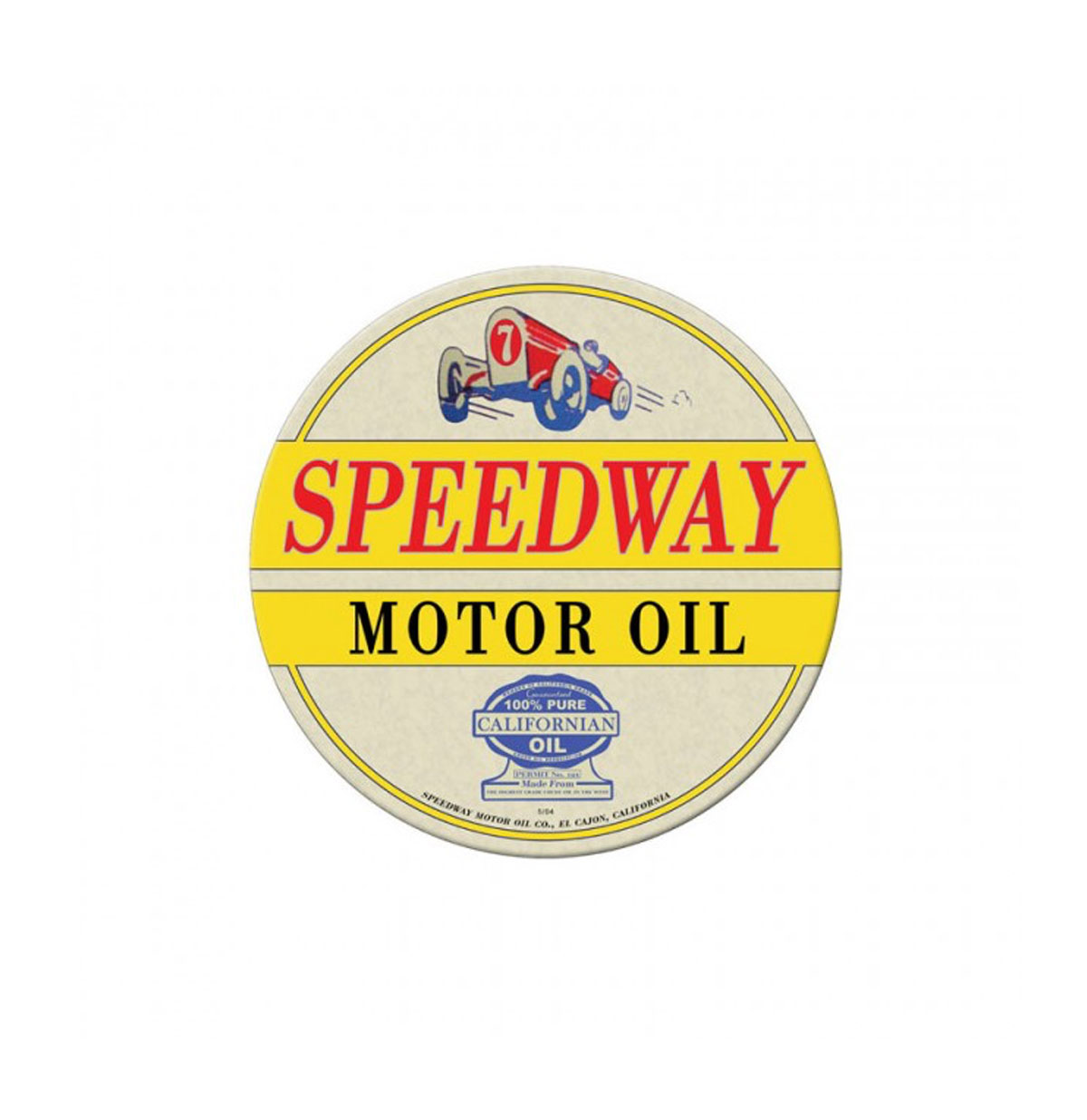 Speedway Motor Oil Zwaar Metalen Bord | Fiftiesstore