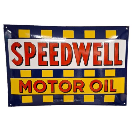 Speedwell Motor Oil Emaille Bord - 60 x 40cm | Fiftiesstore