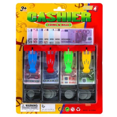 Speelgeld Deluxe Set Munten & Biljetten Euro's En Dollars |