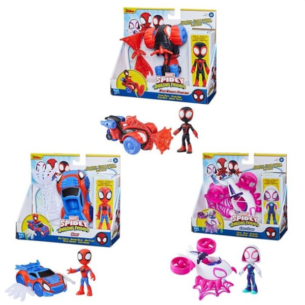 Spidey and friends voertuig en figuur | Hasbro
