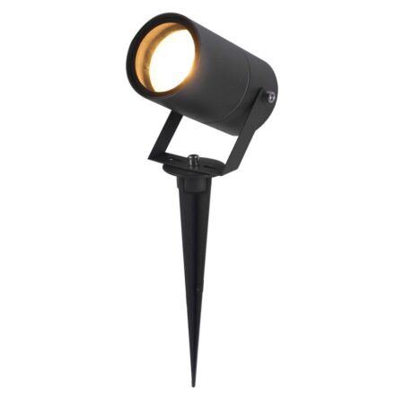 Spikey LED prikspot - GU10 4 Watt 345 Lumen - Dimbaar - Kantelbaar - 4000K neutraal wit - IP64 Waterdicht - Zwart - Tuinspot - Pinspot | HOFTRONIC