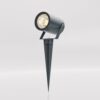 Spikey LED prikspot - GU10 5 Watt 400 lumen - Dimbaar - Kantelbaar - 3000K warm wit - IP65 Waterdicht - Antraciet - Tuinspot - Pinspot | HOFTRONIC