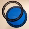 Spinner Clock Illusion Glas en Blauwe Schijf | Fiftiesstore