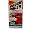 Sports Car Races Stalen Bord Met Relief - 60 x 30cm | Fiftiesstore