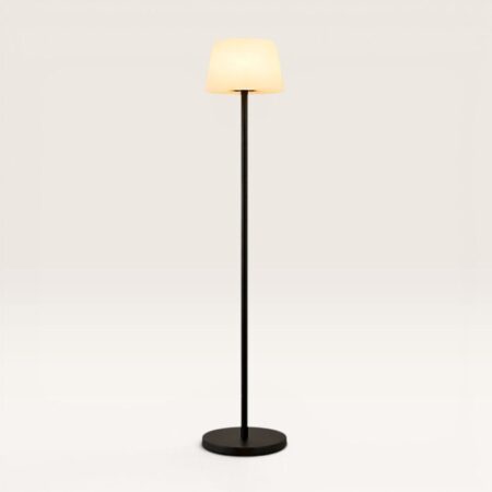 Staande lamp Nesari sole - Met afneembare voet en oplaadbaar via USB C of met solarenergie - Inclusief afstandsbediening om te kiezen uit zes RGB-kleuren | LUSENZ