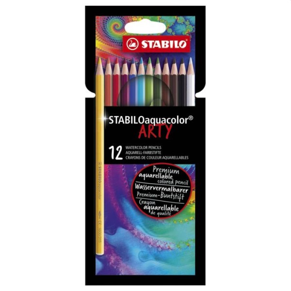 Stabilo aquacolor kleurpotloden arty etui 12 stuks | Stabilo