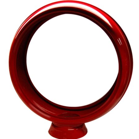 Stalen Benzinepomp Bol - Rood Geverfd - Zonder Glas | The Dutch Pickers
