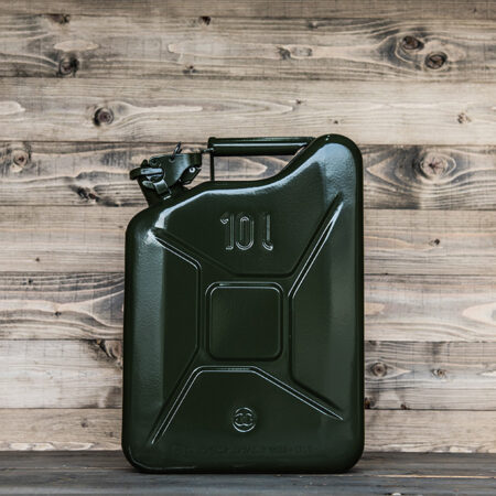 Stalen Jerrycan 10L - Groen - Duurzaam en Veelzijdig - Robuust - Perfect voor in de mancave - Exclusief drank | GELG