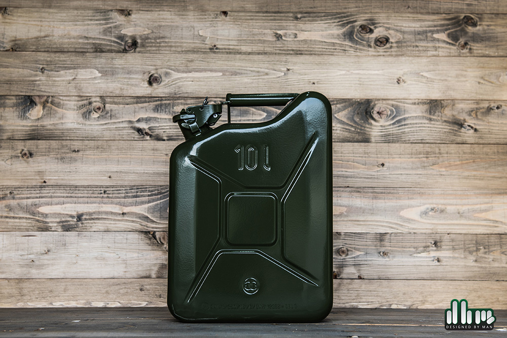 Stalen Jerrycan 10L - Groen - Duurzaam en Veelzijdig - Robuust - Perfect voor in de mancave - Exclusief drank | GELG