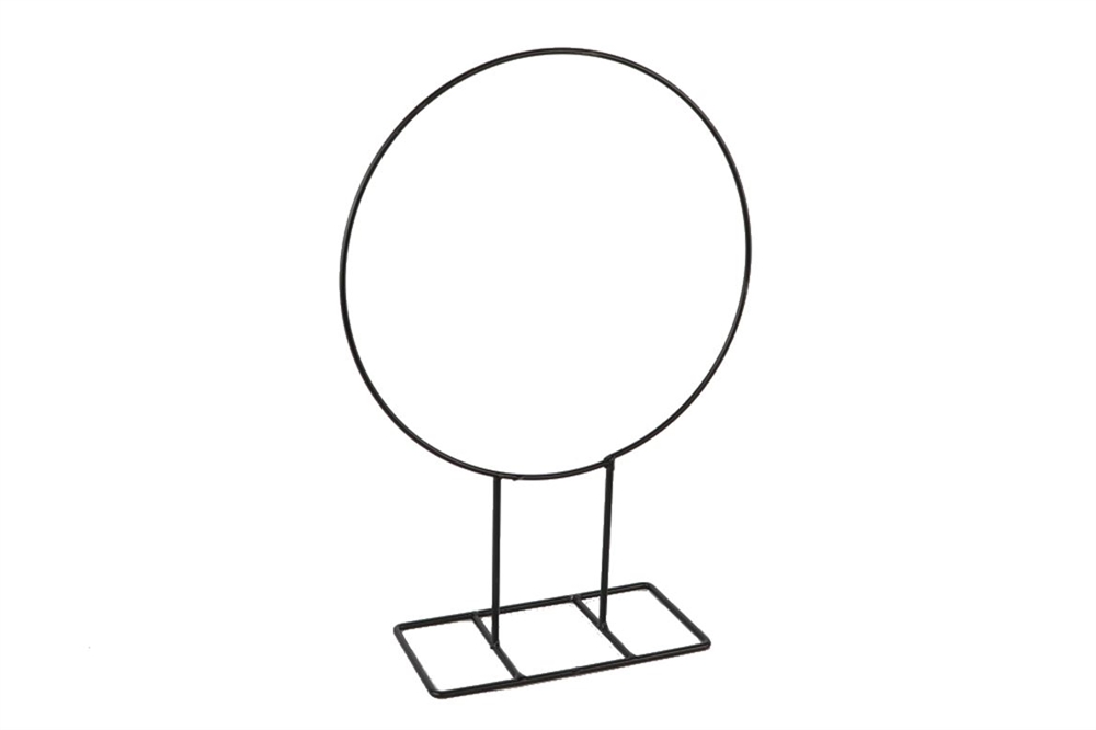 Standaard met ring Ø28x10xh40cm zwart | HBX natural living