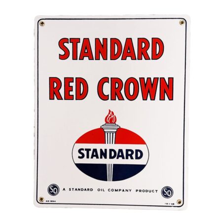 Standard Red Crown Emaille Bord - 38 x 30