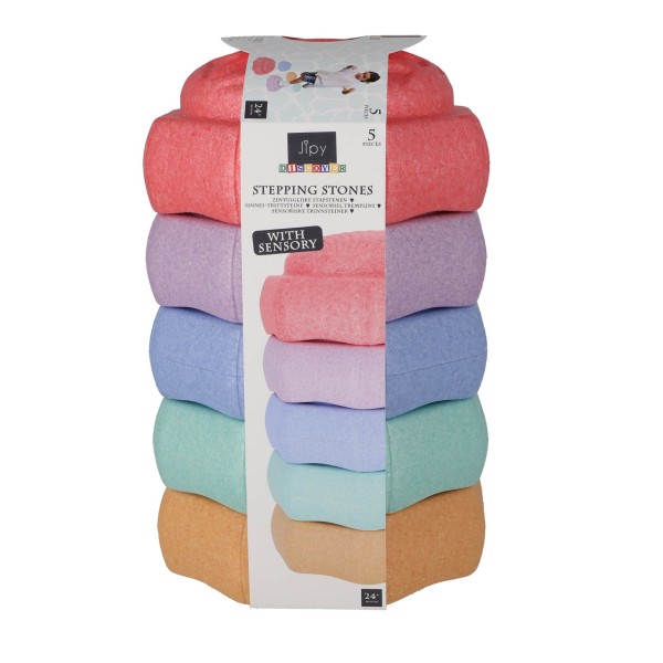 Stapblokken Met Sensory Jipy Discover 5 Stuks Pastel Kleuren | Jipy
