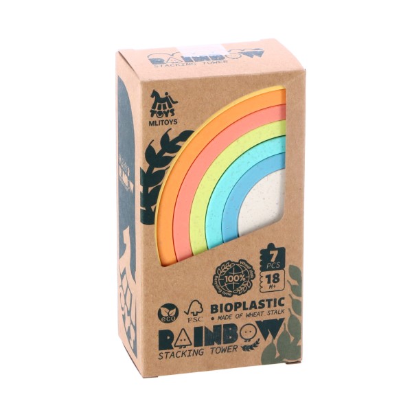 Stapelregenboog Bioplastic | Jipy