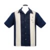 Steady 3 Star Panel Shirt Denim Cream-XL | Steady Clothing