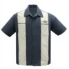 Steady Classic Cruising Shirt Charcoal Stone-L | Fiftiesstore