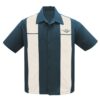 Steady Classic Cruising Shirt Teal Cream-XXL | Steady Clothing