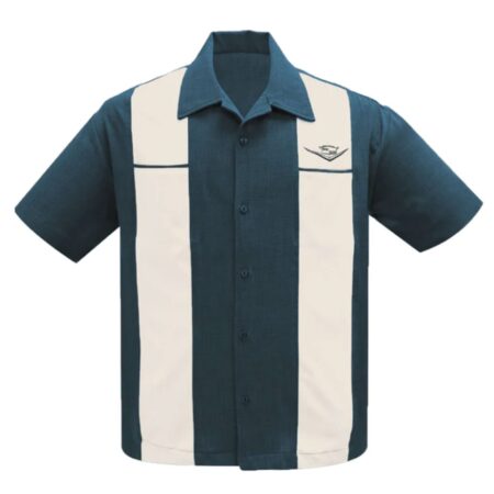 Steady Classic Cruising Shirt Teal Cream-XXL | Steady Clothing