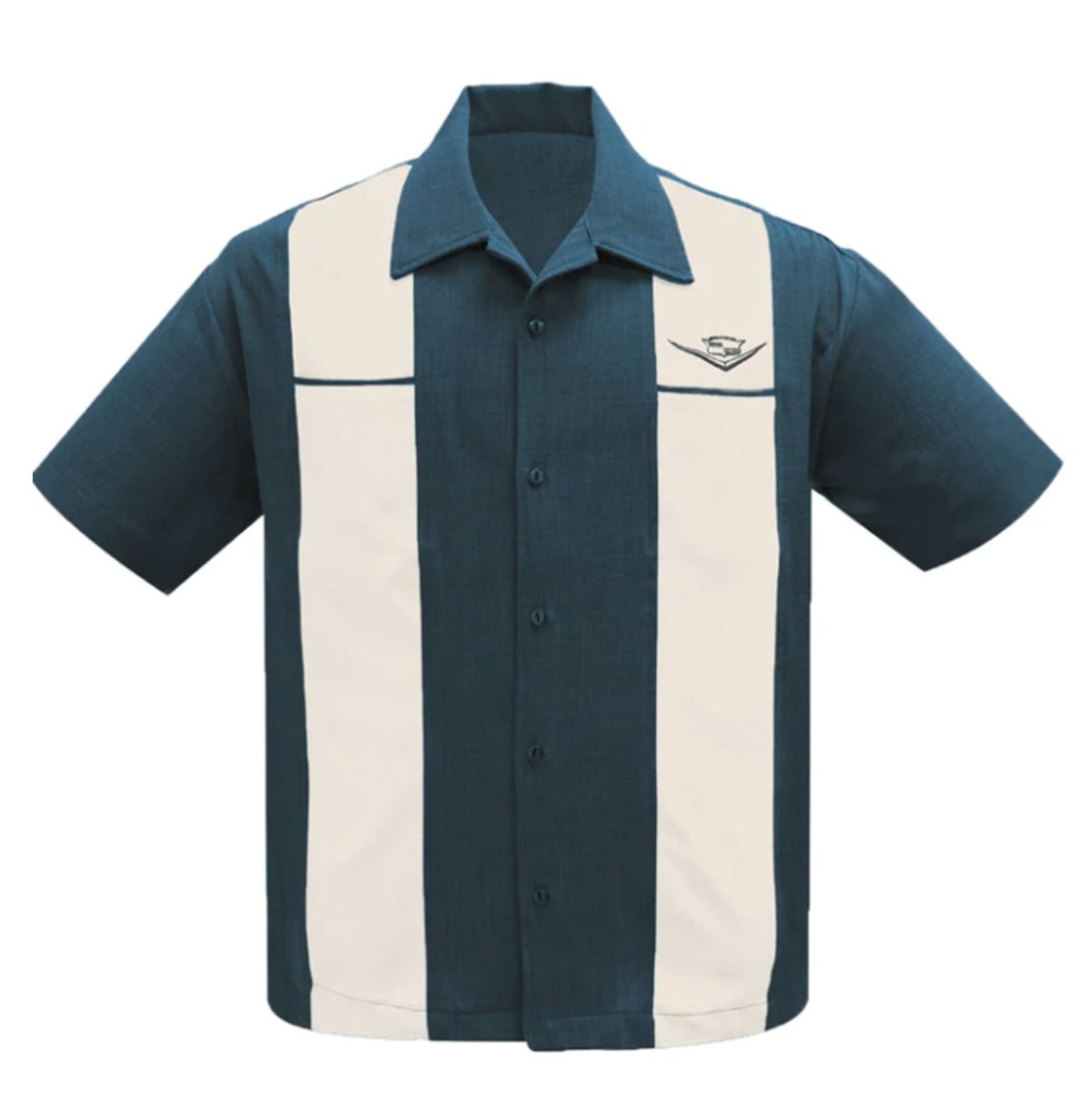 Steady Classic Cruising Shirt Teal Cream-XXL | Steady Clothing