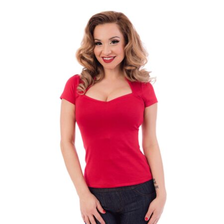 Steady Clothing Sophia Top All Red-XXL | Steady Clothing