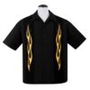 Steady Flame 'n Hot Shirt Black Orange -XL | Steady Clothing