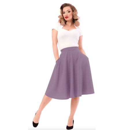 Steady High Waist Thrills Skirt Lilac-M | Steady Clothing