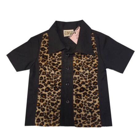 Steady Kids Baby Classic Shirt Luipaard Zwart- 12 Maanden | 29% korting | Steady Clothing