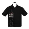 Steady Merc Flame Panel Shirt Black-L | Steady Clothing