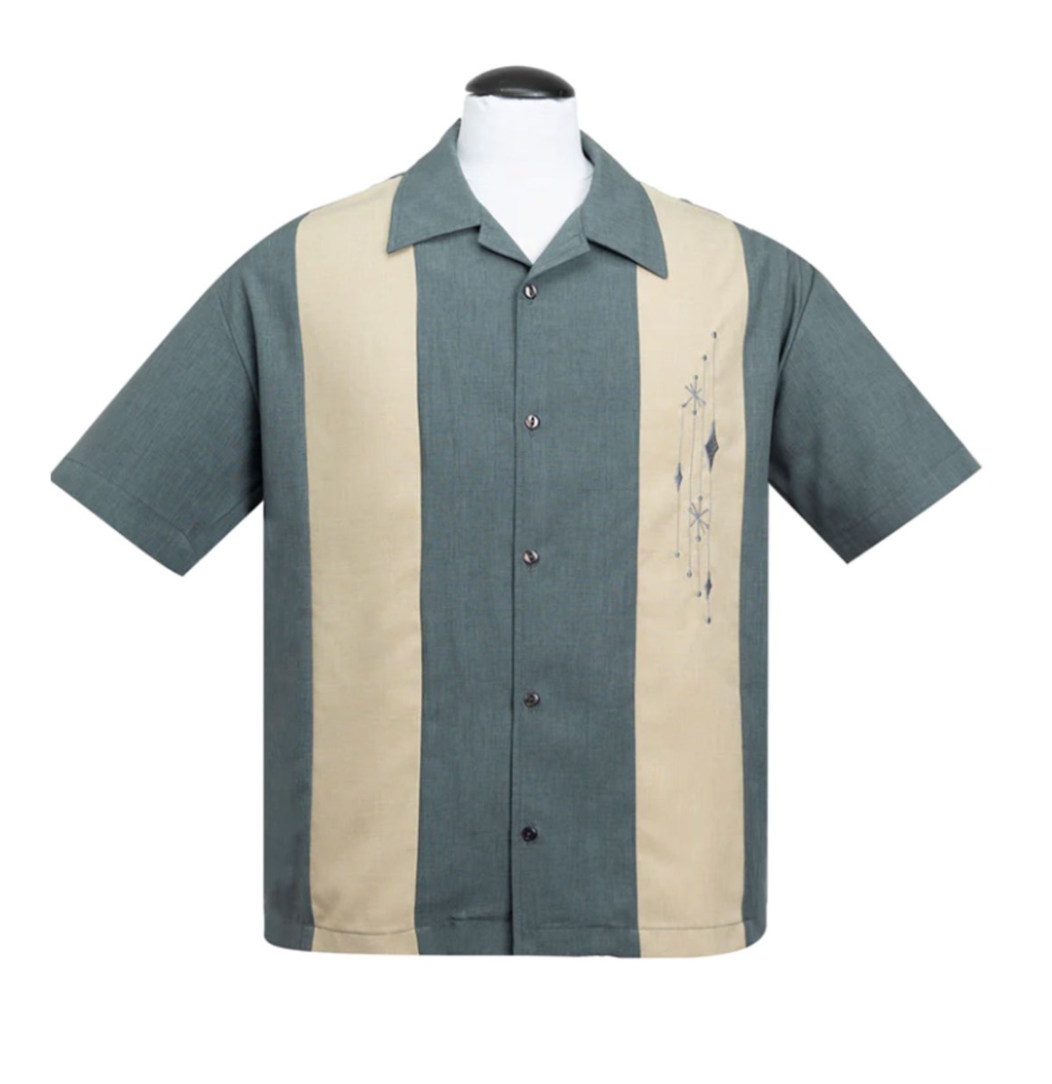 Steady Mid Century Marvel Shirt Charcoal-XXXL | Steady Clothing
