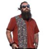 Steady Mod Martini Panel Shirt Rust -2XL | Steady Clothing