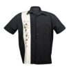 Steady Olive Pick Panel Shirt Black-2XL | Steady Clothing