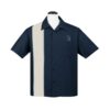 Steady Palm Spring Cocktail Shirt Denim Cream Aqua -XL | Steady Clothing