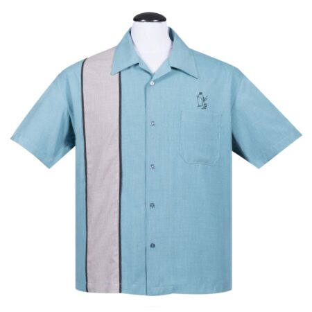 Steady Palm Springs Cocktail Shirt Sea Foam-XXL | Fiftiesstore