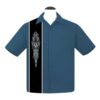 Steady Pinstripe V8 Racer Shirt Denim-L | Steady Clothing