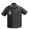 Steady Route 66 Pin up Panel Shirt Charcoal-XS | Fiftiesstore