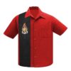 Steady Route 66 Pin up Panel Shirt Red-XS | Steady Clothing