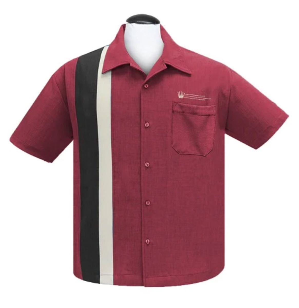 Steady The Alexander Shirt Burgundy Black Sage-XXL | Steady Clothing