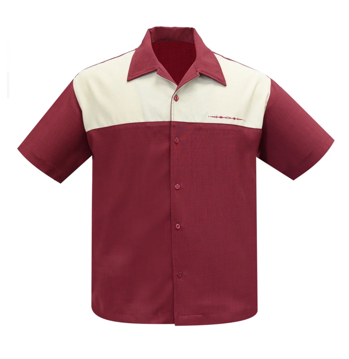 Steady The Earl Shirt Burgundy-2XL | Fiftiesstore