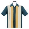 Steady The Finley Shirt Teal Mustard Cream-L | Steady Clothing
