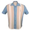 Steady The Sheen Shirt Aqua Cream Stone-XS | Fiftiesstore