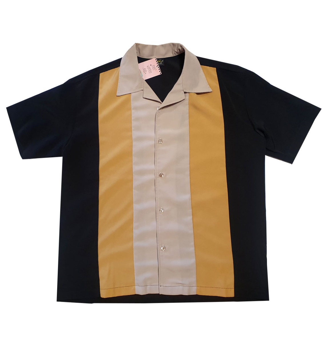 Steady Triple Tone Shirt Black Gold-L | 29% korting | Steady Clothing
