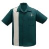 Steady V8 Classic Button Shirt Teal Stone-XXXL | Steady Clothing