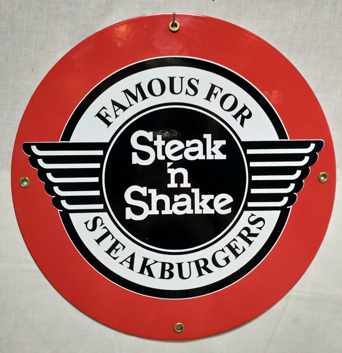 Steak 'N Shake Emaille bord 12" / 30 cm | Fiftiesstore