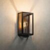 Stella Smart Wandlamp LED - Wifi + Bluetooth - 7 Watt 806 lumen - Dimbaar - 1800-6500K - E27 A60 Filament lichtbron - IP44 waterdicht - Zwart - Google Home