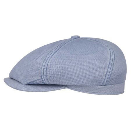 Stetson 6 Panel Cotton Festival Flat Cap Blue-59/L | Fiftiesstore