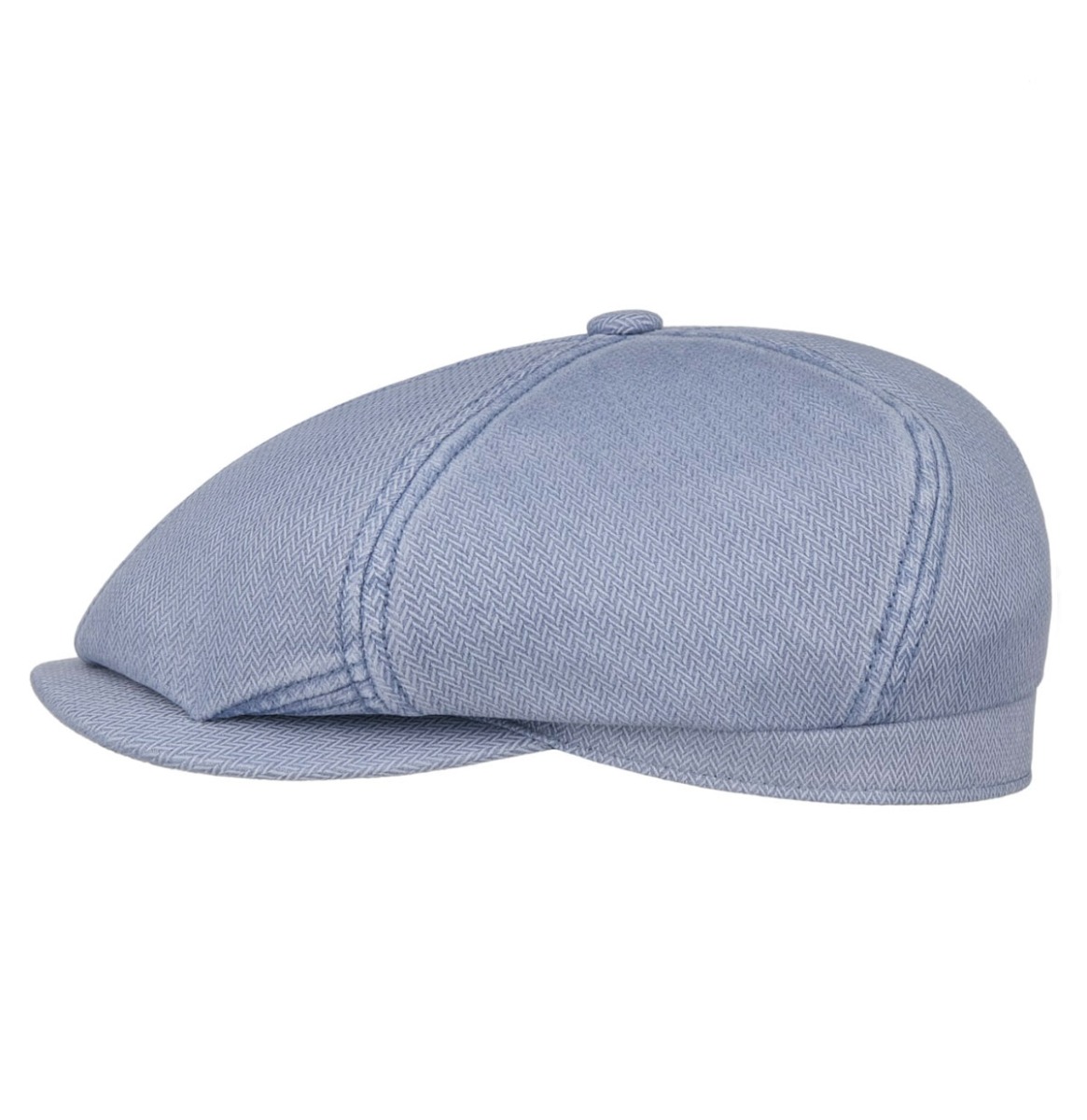 Stetson 6 Panel Cotton Festival Flat Cap Blue-59/L | Fiftiesstore