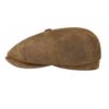 Stetson 8 Panel Cap Leather Brown-61/XL | Stetson