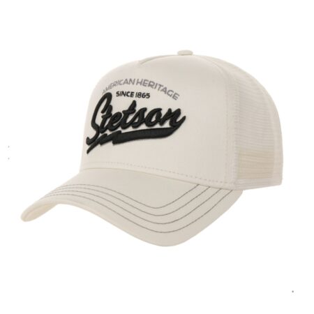 Stetson American Heritage Trucker Cap Classic Creme Wit | Stetson