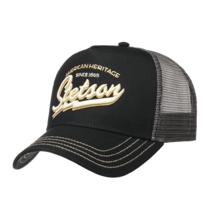 Stetson American Heritage Trucker Pet Zwart | Stetson